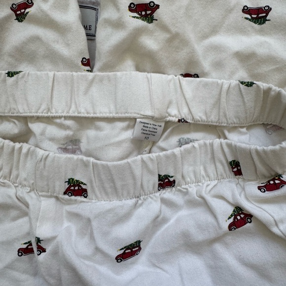 Petite Plume Kids Pajamas size 10 with Red Trim - Picture 5 of 5